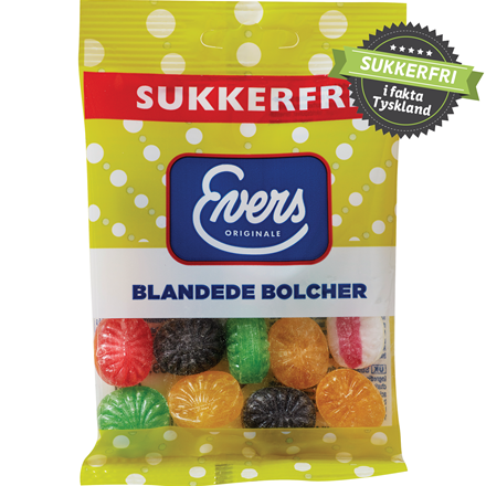 Evers Blandede Bolcher Sukkerfri 70 g
