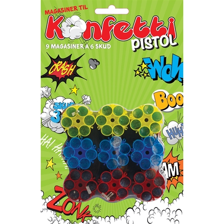 Magasiner til Konfetti Pistol 