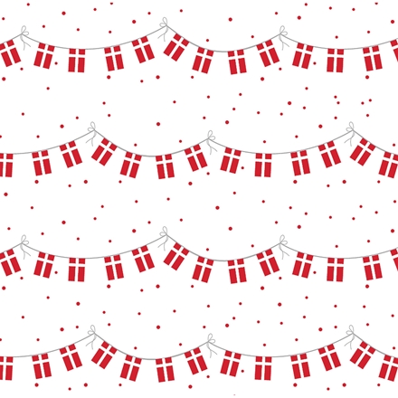 Gavepapir Lwc 3 Meter med Flag