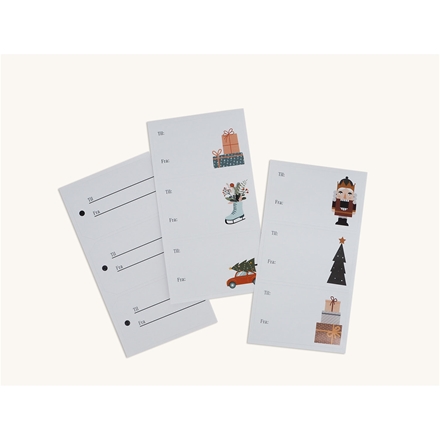 Gavemærker selvklæb 4x6,5cm 9stk 3ass