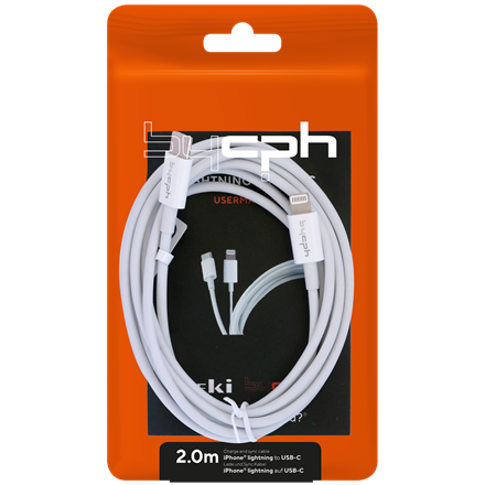 Leki bycph Cable USB-C to Lightning 1 m Kabel