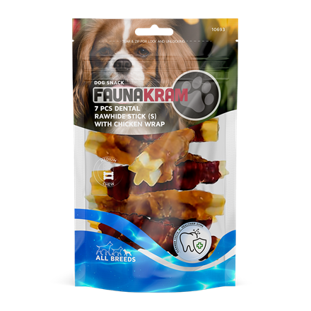 Faunakram Dental Wrap Chicken 7 stk. S 110 g