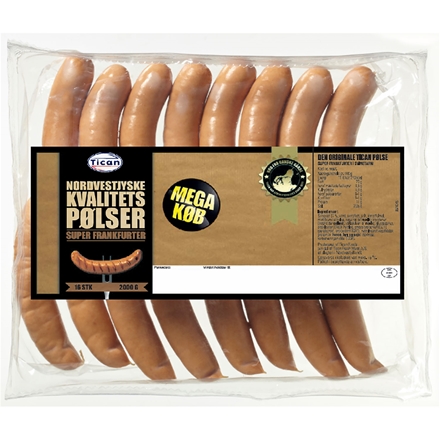 Megakøb Frankfurter 2000 g