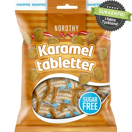 Nordthy Sukkerfrie Karameltabletter 125 g