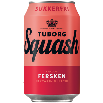 Tuborg Squash Fersken Sukkerfri 24x0,33l