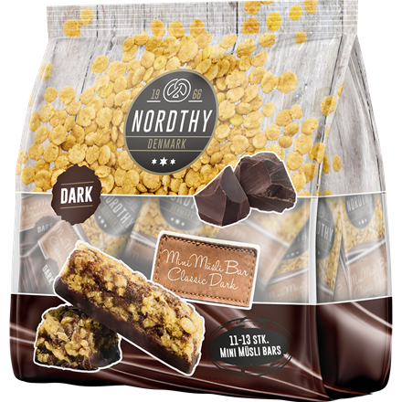 Nordthy Mini Müsli Bars Dark Chocolate 150 g