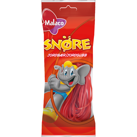 Malaco Snøre Jordbær 94g