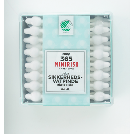 365 Minirisk Baby Vatpinde 60 stk