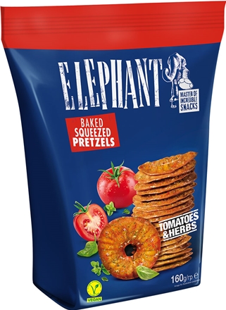 Elephant Pretzels Tomatoes & Herbs 160 g