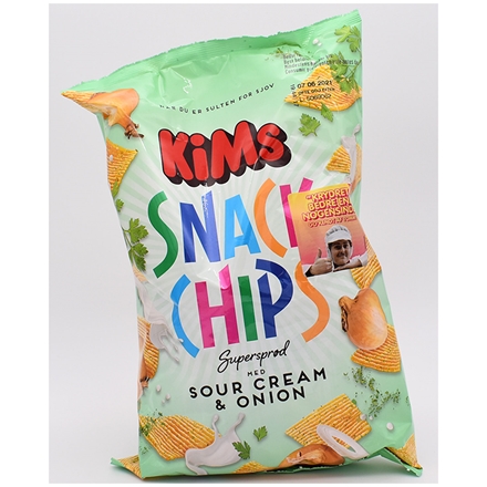 Kims Chips Snack Sourcream & Onion 160 g