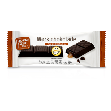EASIS Mørk Chokoladebar Med Romfyld 28 g