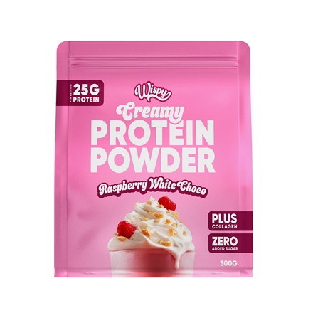 Wispy Creamy Protein Powder Raspberry White Chocolate 300 g
