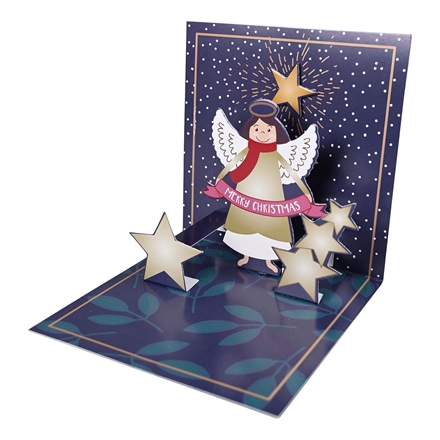 Pop-up kort Engel
