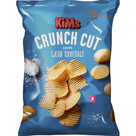 Kims Chips Crunch Cut Læsø Sydesalt 160 g