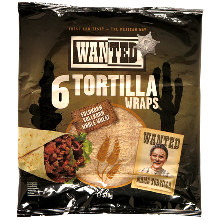 Wanted Tortillas Fuldkorn 25 cm 370g
