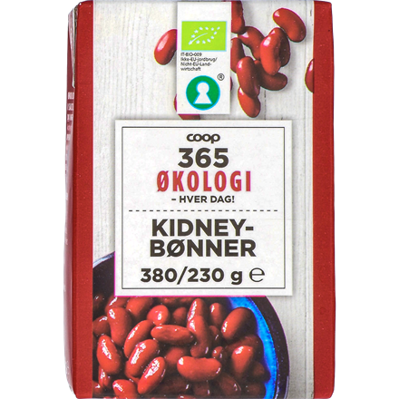 365 Økologi Kidney Beans 380 g