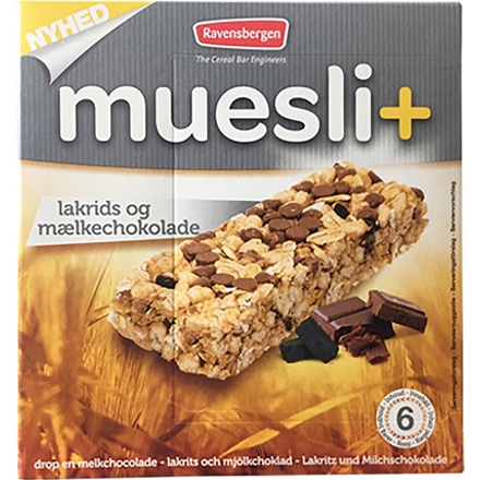 Ravensbergen Müslibars med lakrids 126gr