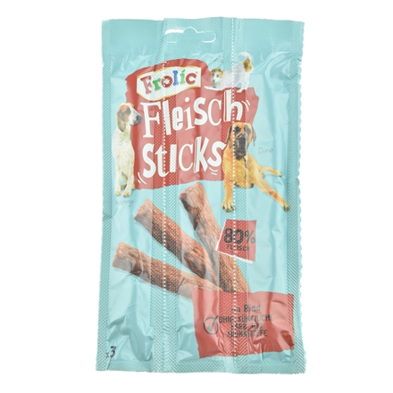 Frolic kødsticks 3- pak 33 g