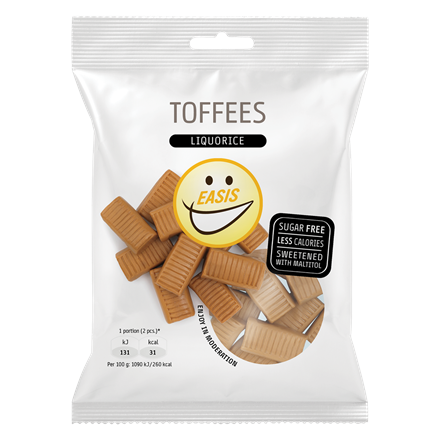 EASIS Liquorice Toffees 60 g