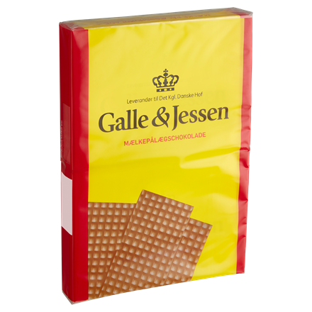 Galle & Jessen Pålægschokolade Mælk 2-pak 216 g