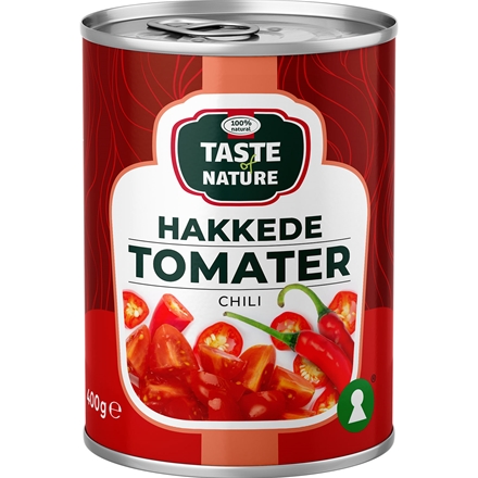 Taste of Nature Hakkede Tomater med Chili 400 g