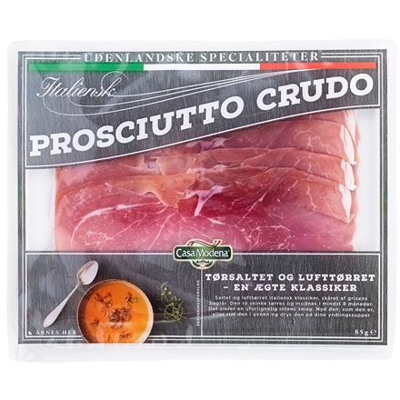 Prosciutto Crudo (Italiensk lufttørret skinke) 85 g