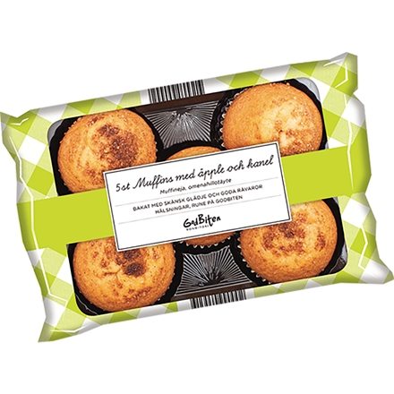 Godbiten Muffin m. Æble & Kanel 175 g