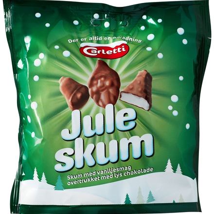Carletti Juleskum med lys Chokolade 130 g