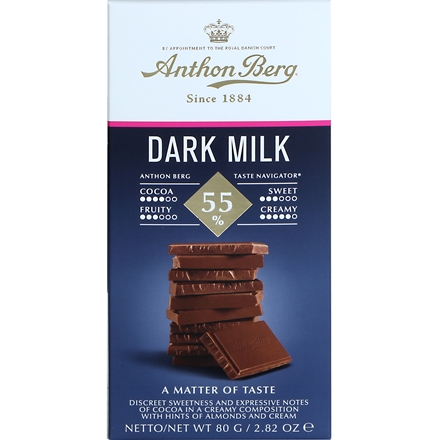 Anthon Berg Dark Milk 55% 80 g