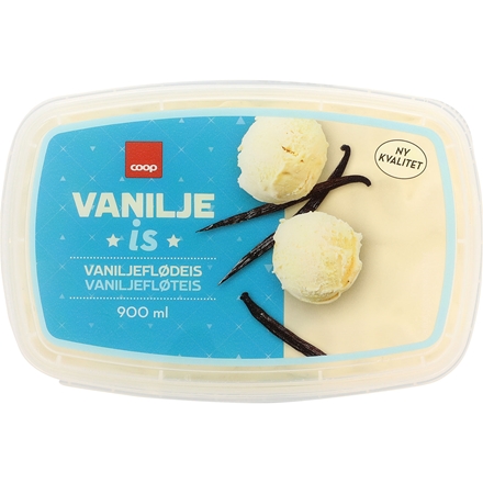 Coop Vanilje Is 900 ml