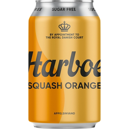 Harboe Squash Orange Sugarfree 24x0,33l