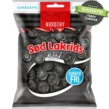 Nordthy Sød Lakrids Sukkerfri 75 g