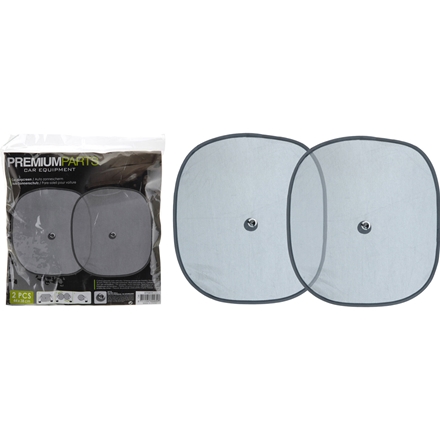 Solskærm til Bil 2 Stk. Sort 