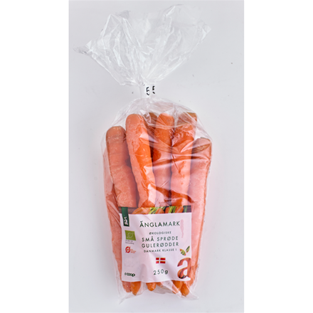 Økologiske Små & Sprøde Gulerødder 250g