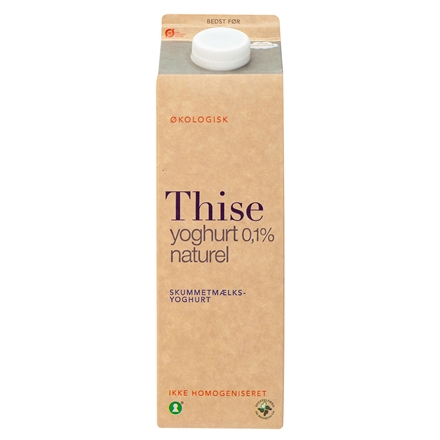 Økologisk Skummetmælk Yoghurt Naturel 1,0l
