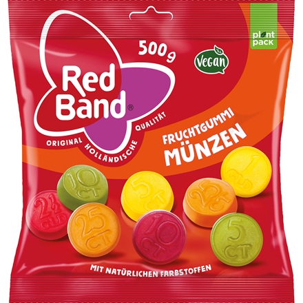 Red Band Fruchtgummi Münzen 500 g
