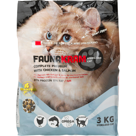 Faunakram Cat Steril With Chicken 3 kg