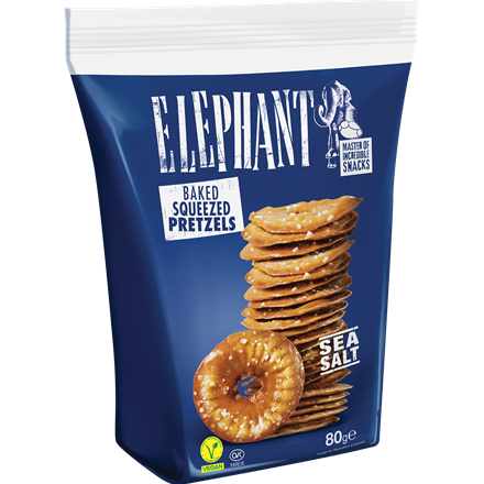 Elephant Pretzels Seasalt 70 g