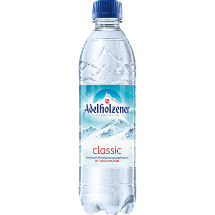 Adelholzener Mineralwasser Classic PET 0,50 l + pant