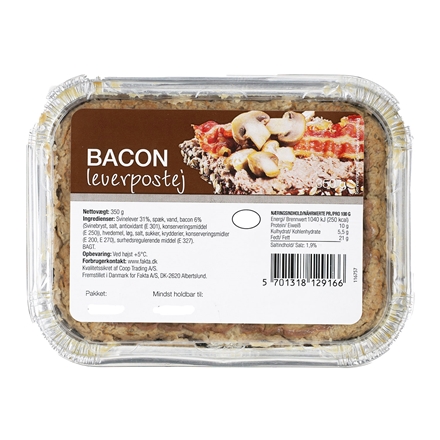 BACON leverpostej 350 g