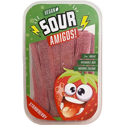 Becky´s Sour Amigos Strawberry 300 g