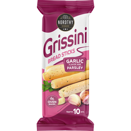Nordthy Grissini med hvidløgssmag 60g