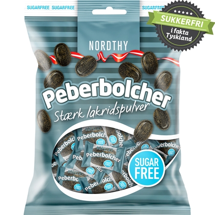 Nordthy Sukkerfrie Peberbolcher 125 g