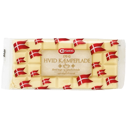 Carletti Kæmpeplade hvid 170 g
