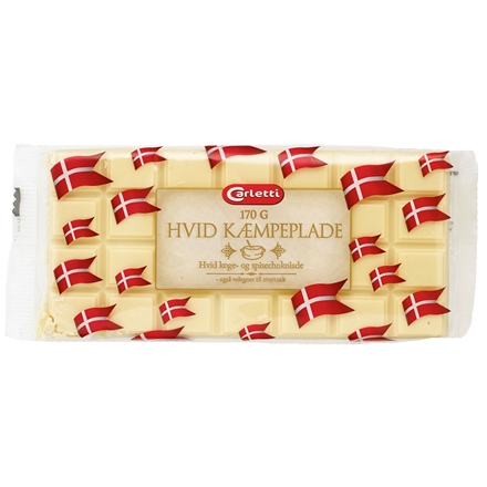 Carletti Kæmpeplade Hvid 170 g