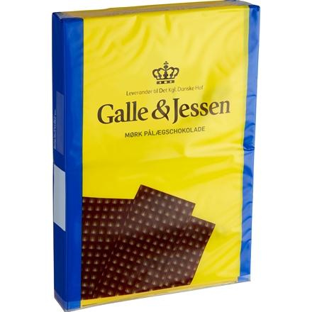 Galle & Jessen Pålægschokolade Mørk 2-pak 216 g