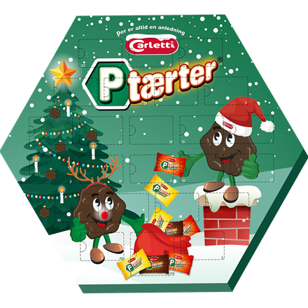 Carletti P-Tærter Julekalender 243 g