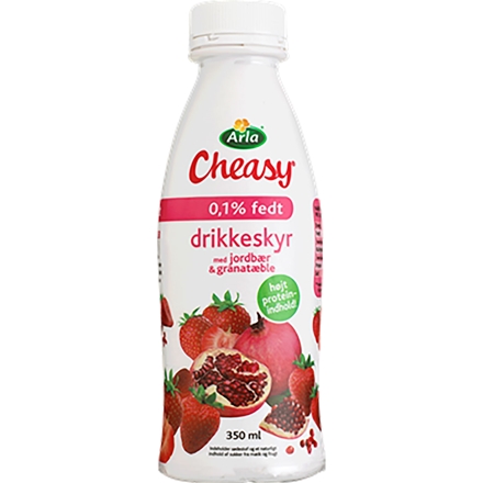 Cheasy Drikkeskyr Jordbær/granatæble 350 ml