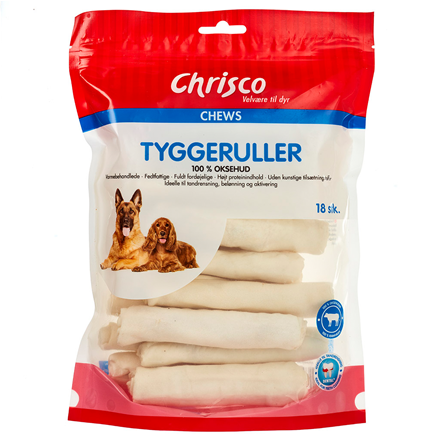 Chrisco - Tyggeruller Brune 18 stk 400 g