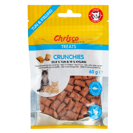 Chrisco Crunchies m. Tun og Kylling 60 g